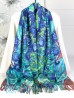 Irises Double-sided Oil Painting Design Fashion Scarf